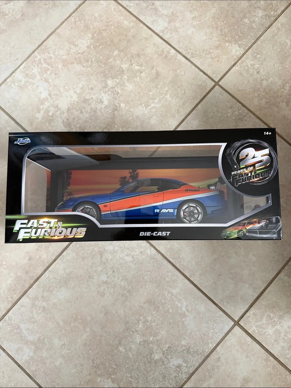 Jada Toya 25 Years of Fast & Furious 1/18 Die-Cast Cars JDM S15 Silvia MK4 Supra